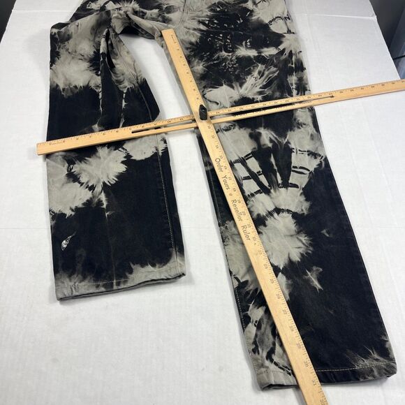 Tommy Hilfiger Womens Straight Leg Jeans Tie Dye Streetwear Grunge 90s Y2K 12 - Picture 4 of 12